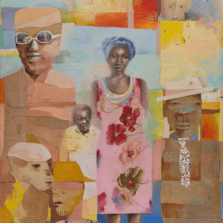 black and white picture of an african woman