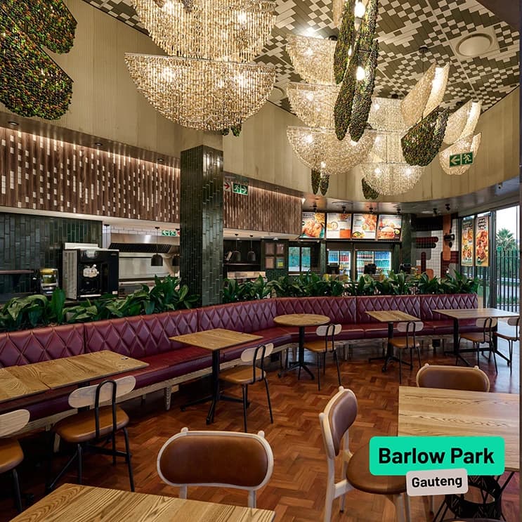 Inside of Nando's Barlow park