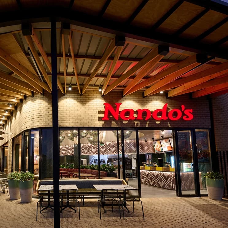 Outside shot of Nando's Barlow park