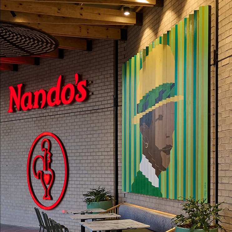 Art work when looked from the right is an african man