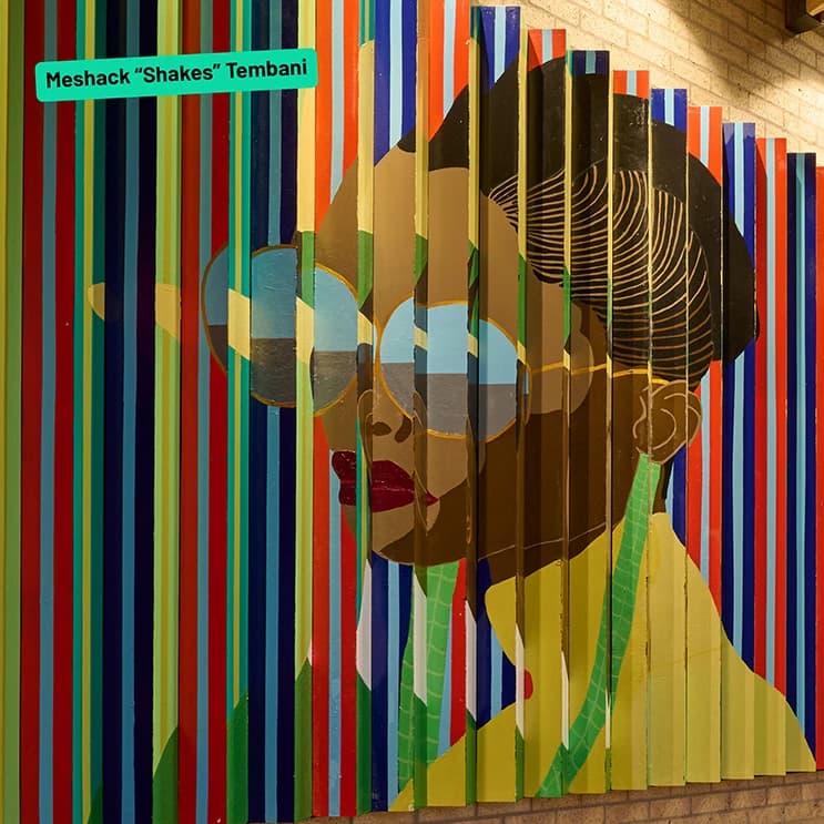 Art work when looked from the left is an african woman