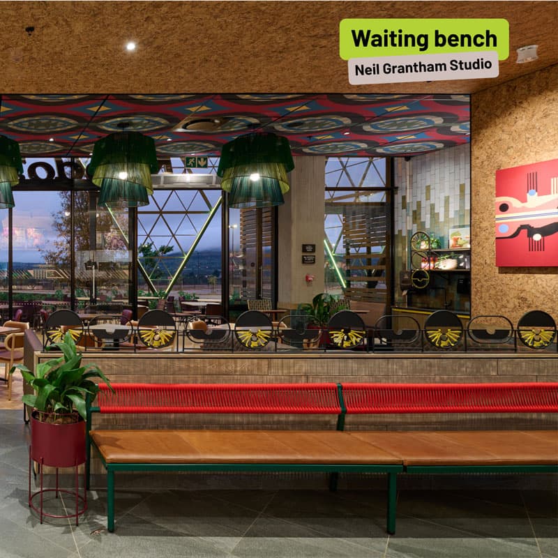 Nando's Vryheid waiting bench by Neil Grantham Studio