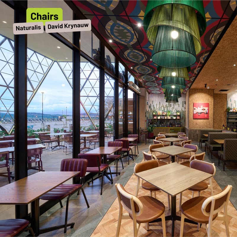 Nando's Vryheid chairs by Naturalis & David Krynauw