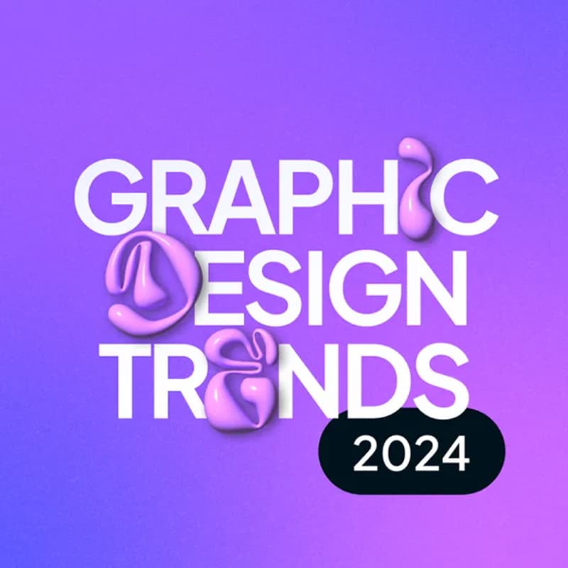 Text that says graphic design trends
