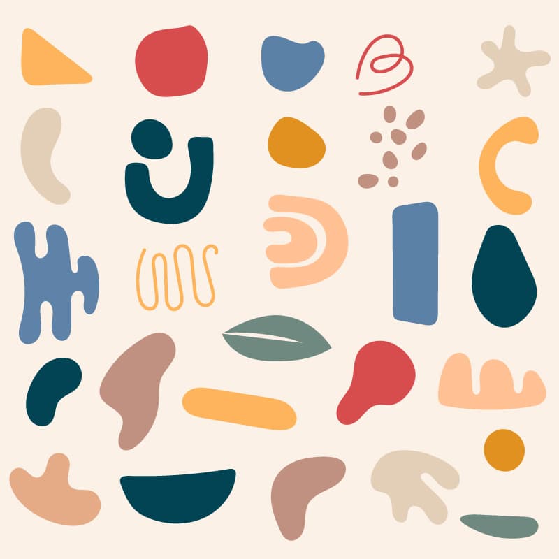 picture of organic shapes