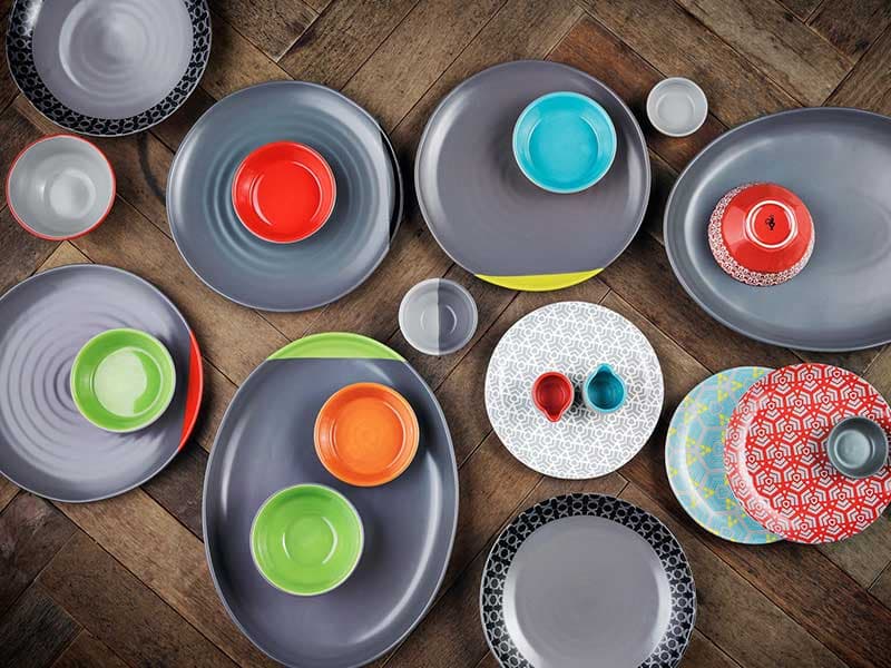 Nando's crockery with designs on them