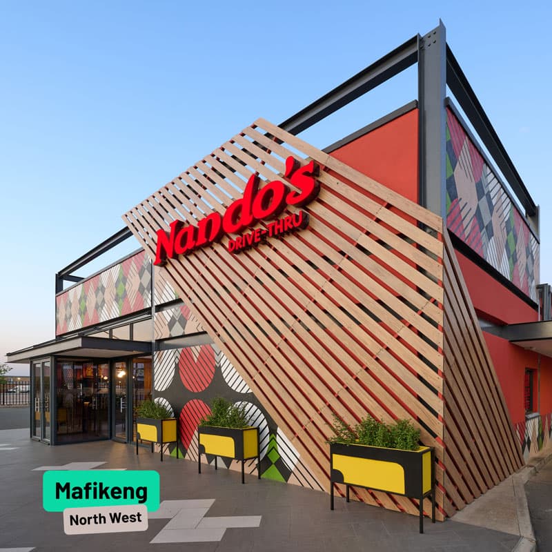 Outside shot of Nando's Mafikeng Drive-Thru
