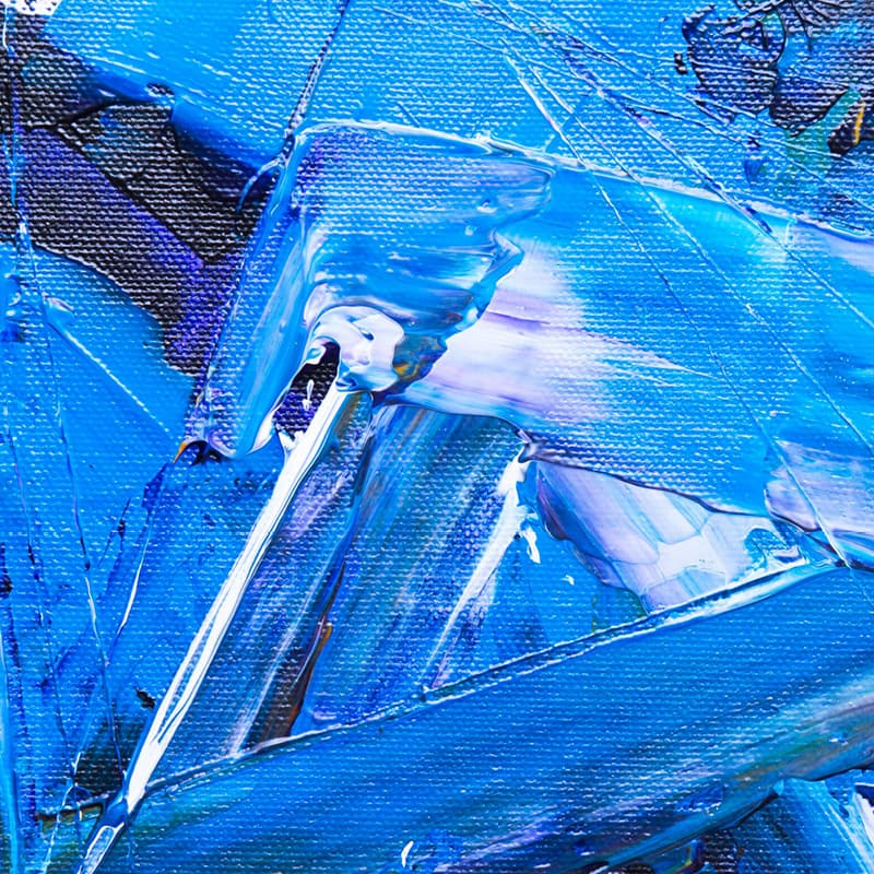 Different tones of blue