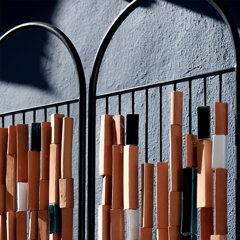 A piece of ceramic beads design