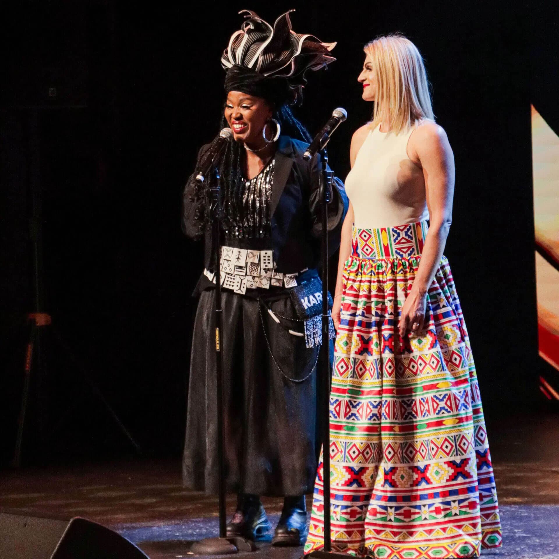 Noluthando Ngema on stage