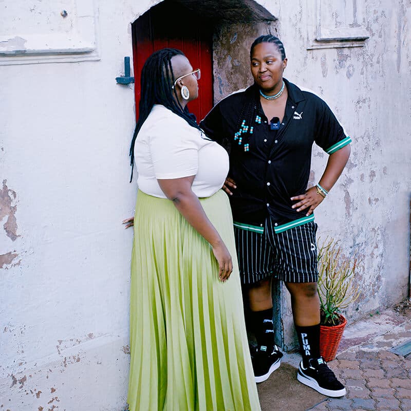 An image of Noluthando and Msaki